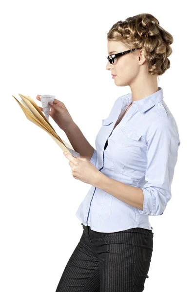 Female secretary — Stock Photo, Image