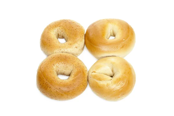 Quatro deliciosos bagels — Fotografia de Stock