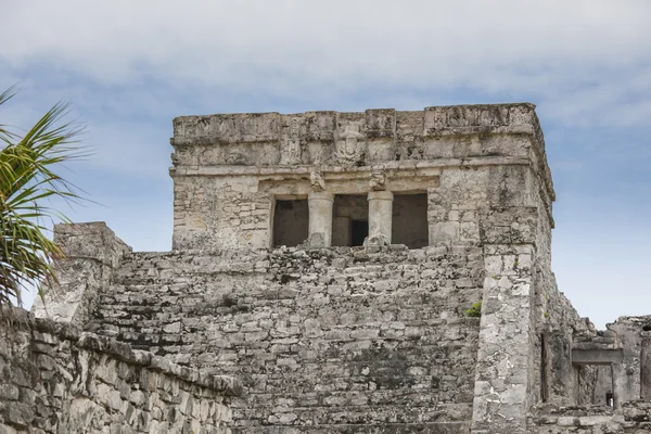 Chrám fresek v Mexiku tulum — Stock fotografie