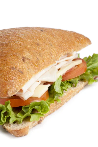 Sanduíche fresco e saudável — Fotografia de Stock