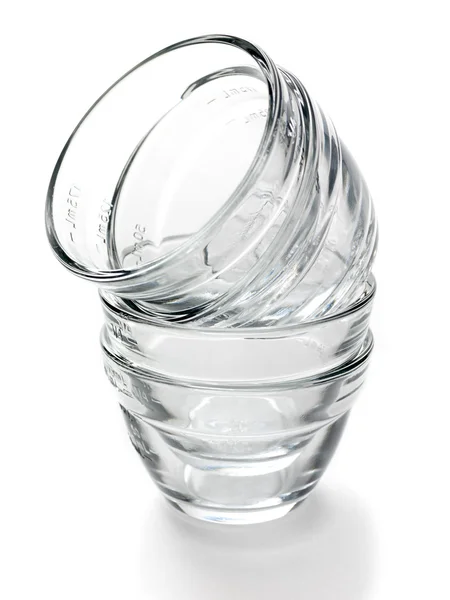 Glass bowl stack — Stock Photo, Image