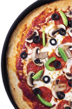 Bütün pizza yarısı