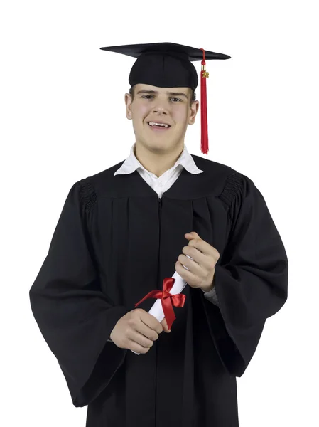 Absolvent mit Diplom — Stockfoto
