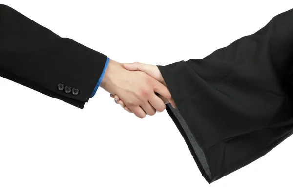 Graduation handshake — Stock Photo, Image