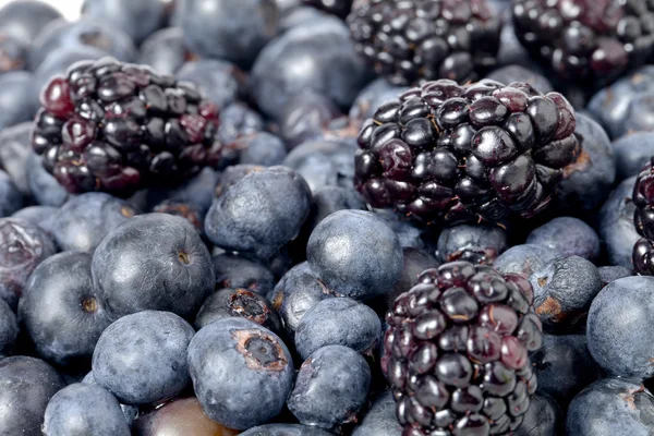 Grapes and blackberries — Stock Photo, Image