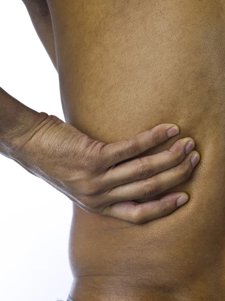 남자 허리 통증 고통 — 스톡 사진