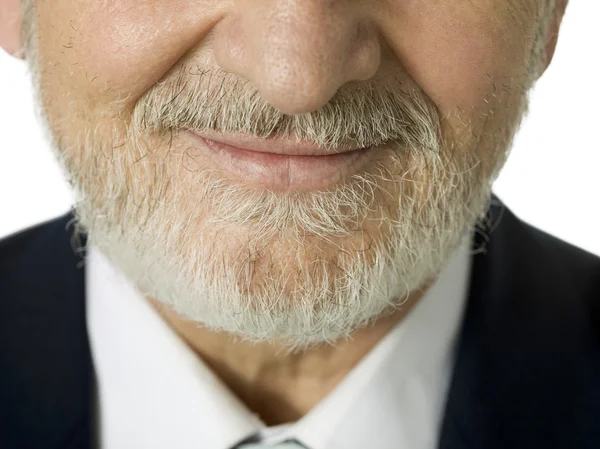 Pół twarzy starego człowieka — Zdjęcie stockowe