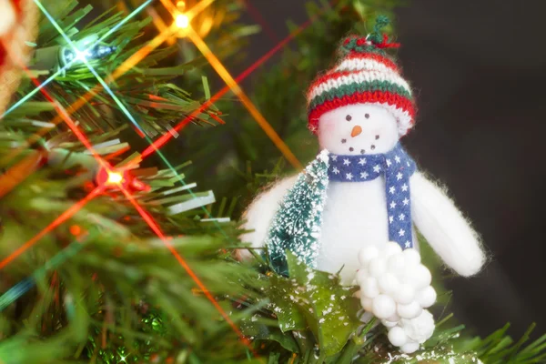 Hanging snowman — Stock Photo, Image