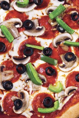 bir pizza kırpılmış görüntü