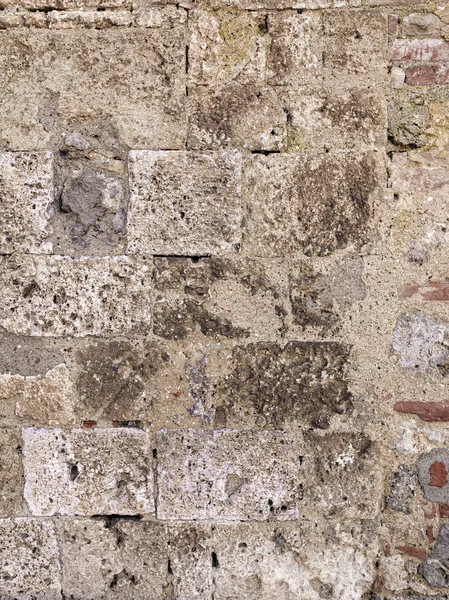 Старая тосканская каменная стена — стоковое фото