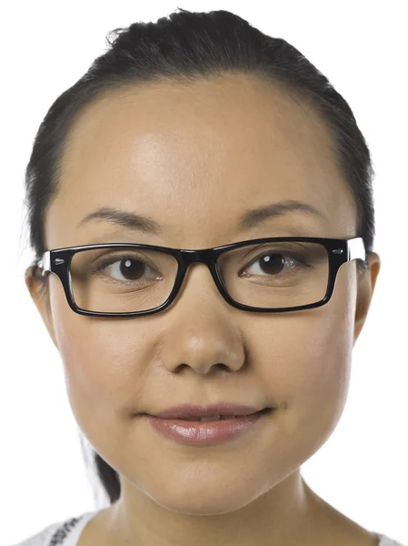 Asian girl wearing eye glasses — Zdjęcie stockowe