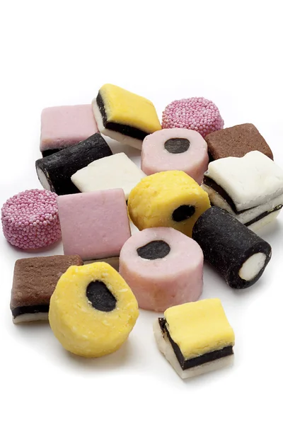 Assorted licorice candies — Stock Photo, Image