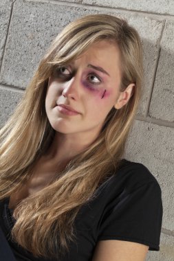 battered woman clipart