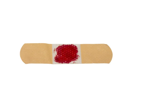 Bandage with blood on it — Stock Photo, Image