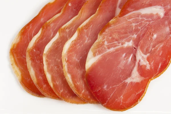 Taglio fresco di prosciutto — Foto Stock