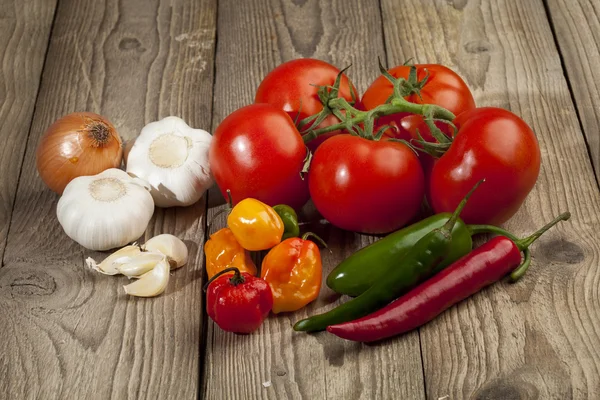 Fresh vegetables ingredients — Stock Photo, Image