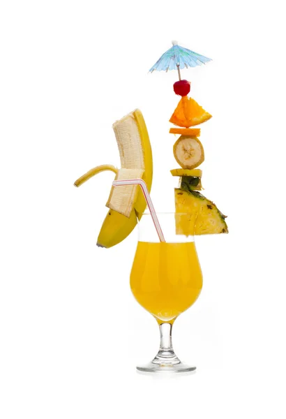 Fruit on drink — Stock Photo, Image