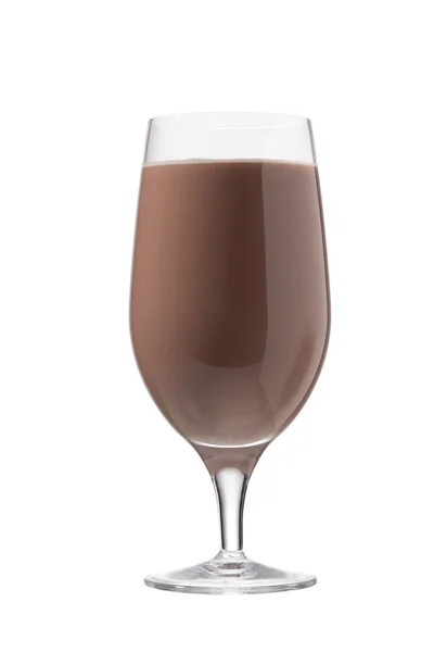 Glass of chocolate milk — Stock Photo, Image