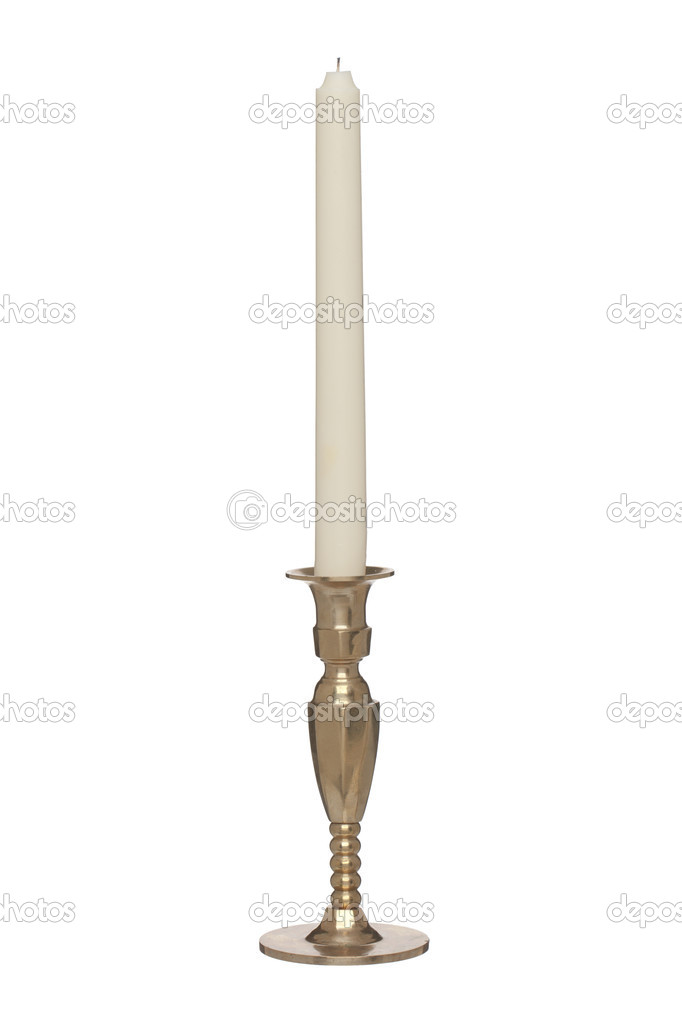 golden candle stick holder