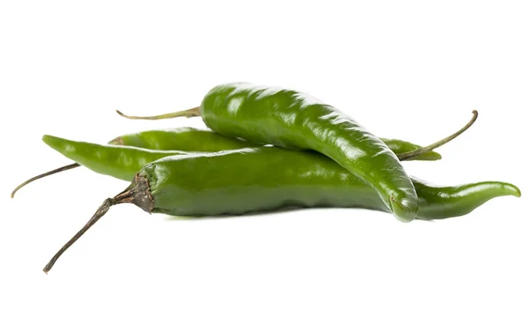 Green chili peppers — Stock Photo, Image