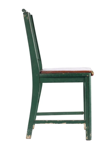 Chaise en bois vert — Photo