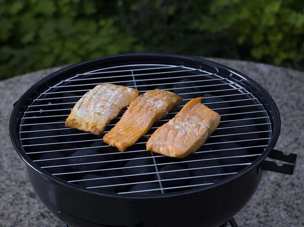 Grilled salmon fillets — Stock Photo, Image
