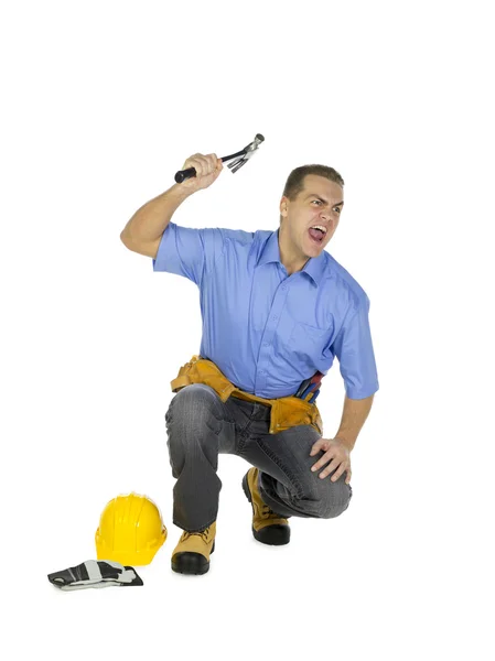 Man with hammer — Stock Photo, Image