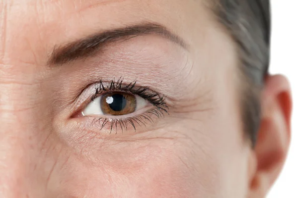 Oude vrouw oog — Stockfoto