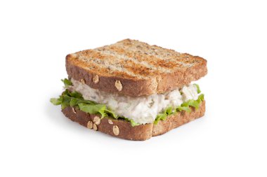 lezzetli Yumurta salatalı sandviç