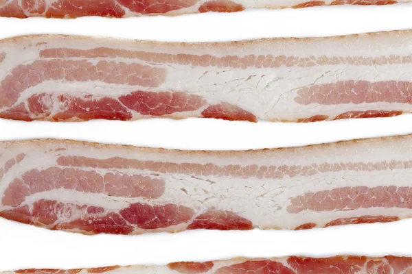Tiro detalhado de bacon fatiado — Fotografia de Stock