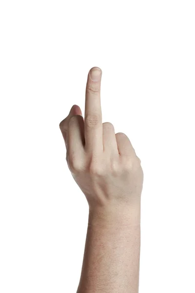 Dirty finger gesture — Stock Photo, Image