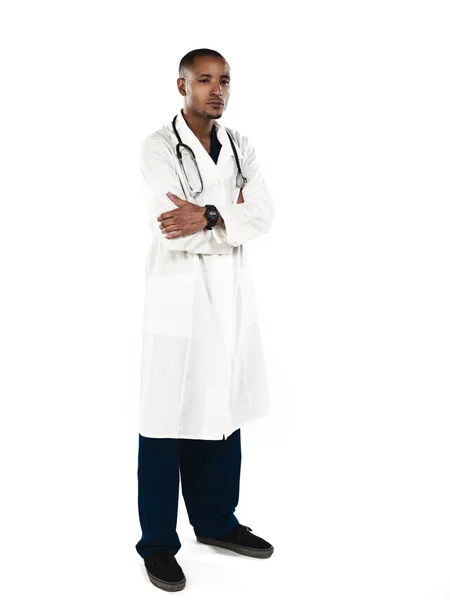Médico em jaleco — Fotografia de Stock