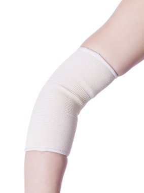 bandaj ile sarılmış dirsek