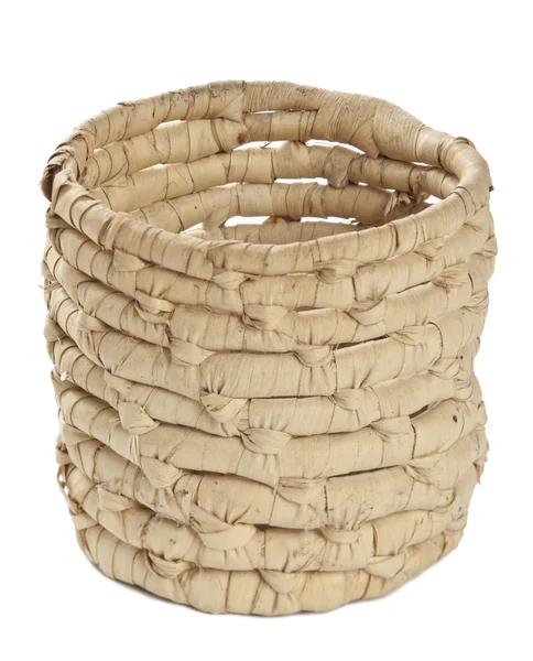 Fabric coiled basket — Stock Photo, Image