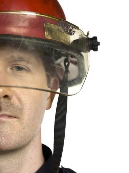 Firefighters half face — Stock Photo, Image