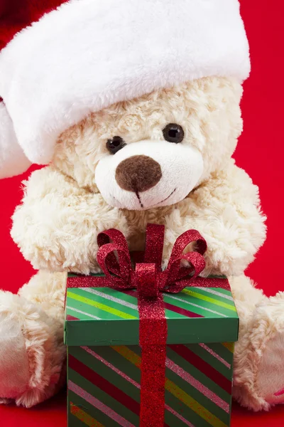 Festive teddy — Stock Photo, Image