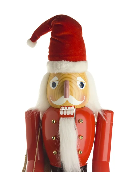 Figurka Świętego Mikołaja na białym tle — Zdjęcie stockowe