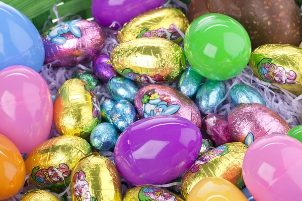 Macro shot of easter eggs — Stock Photo, Image