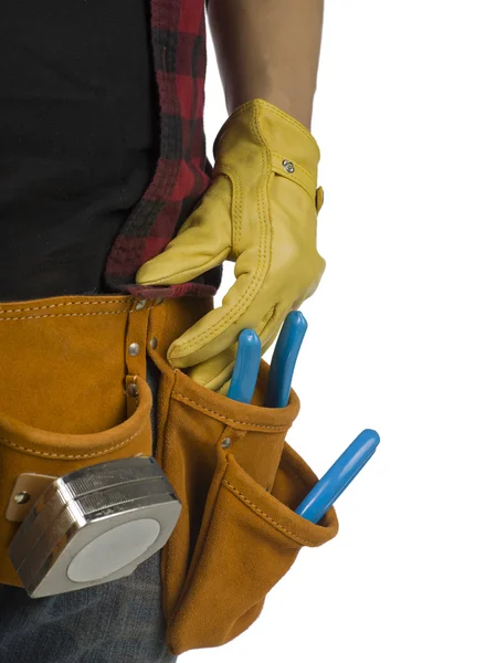 Man with toolbelt — Stock Photo, Image