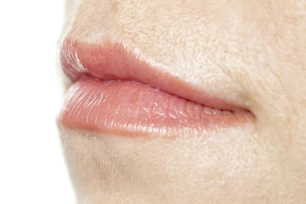 Les lèvres d'une dame — Photo