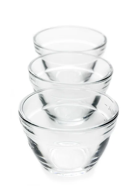 Line of Glass Bowls — Stock Photo, Image