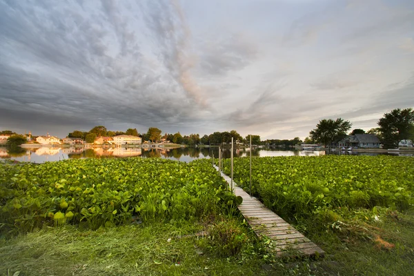 Wolken en meer — Stockfoto