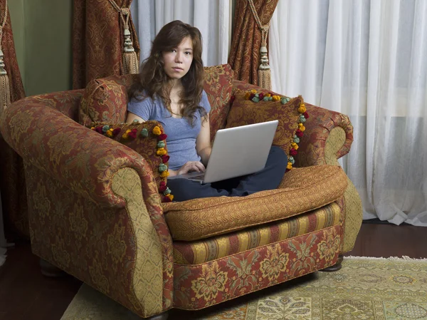 Laptop usage — Stock Photo, Image