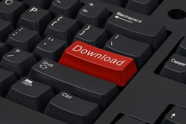 Red Key Highlighting Download — Stock Photo, Image