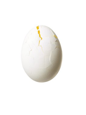 close up of a cracked egg clipart