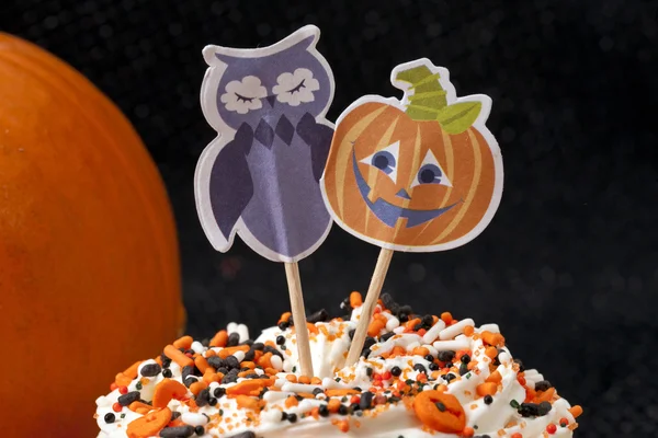 Dekorative Halloween-Cupcake — Stockfoto