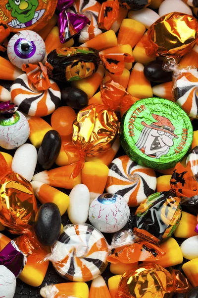 Взгляд на разноцветные конфеты — стоковое фото