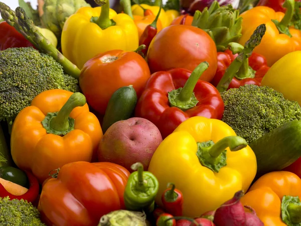 Красиві кольорові овочі — стокове фото