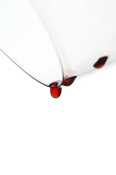 Close up of a empty wine glass — Stock Photo, Image