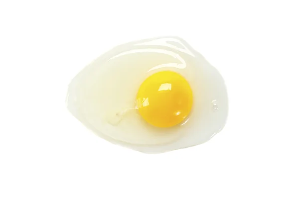 Huevo blanco y yema — Foto de Stock